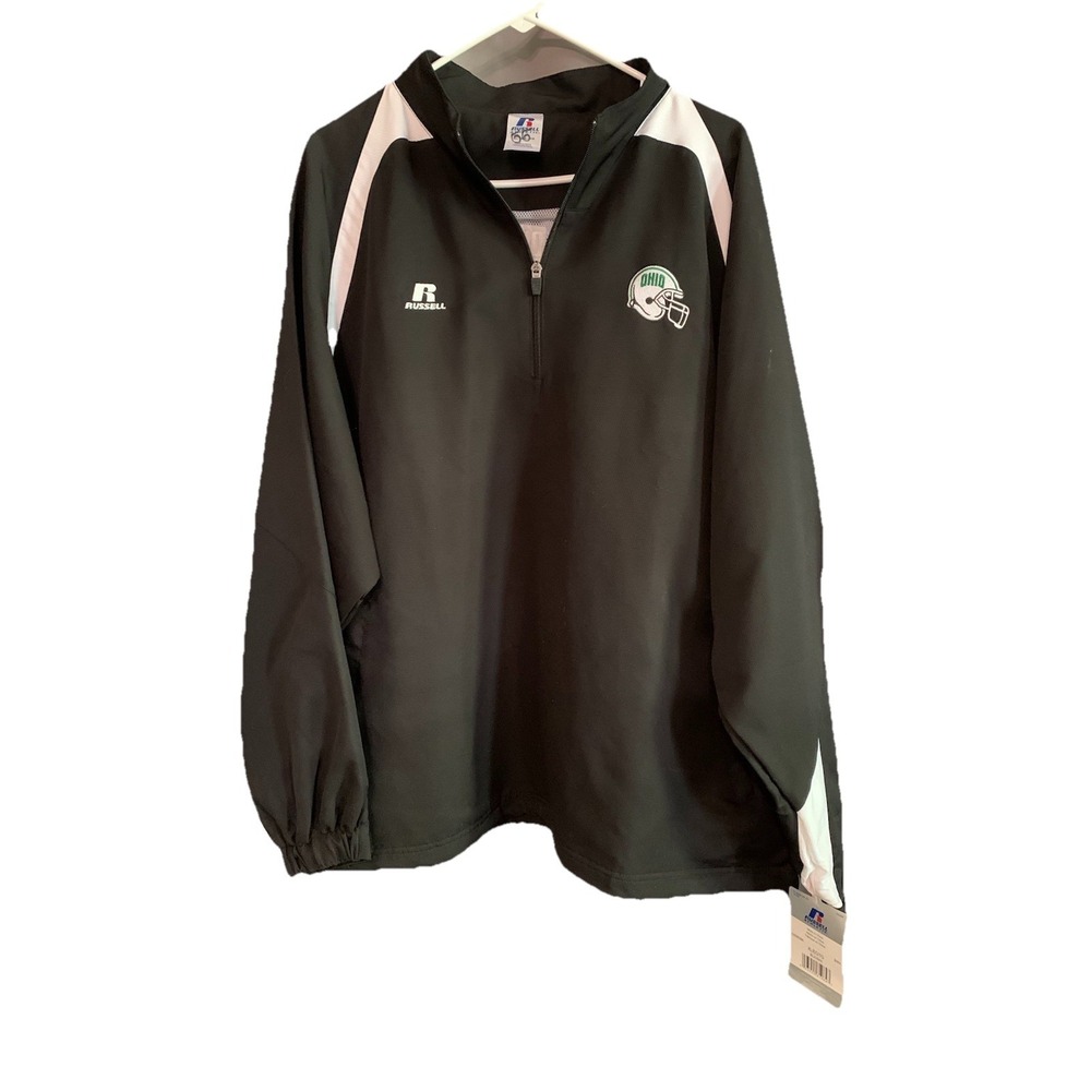 Vintage Ohio State Buckeyes Pullover Sports Size XL Embroidered Russell NWT